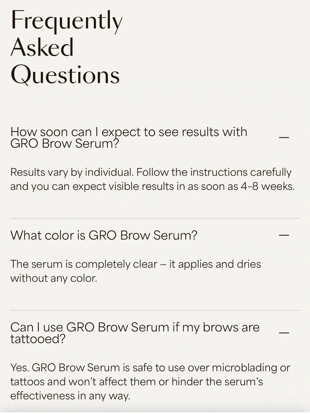 NEW: VEGAMOUR GRO Brow Serum - Blush Pink bought 8/10